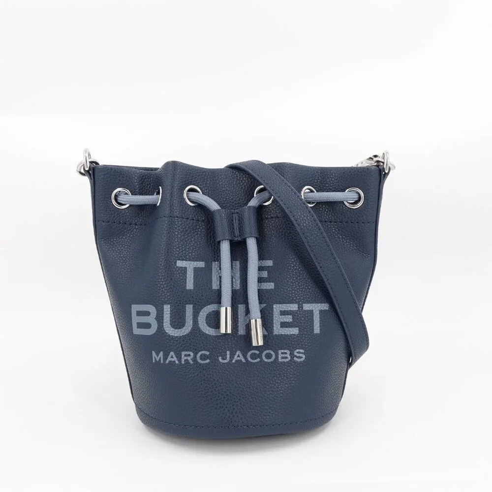 Marc Jacobs Women's The Bucket Leather Bucket Crossbody Bag Blue Sea OS